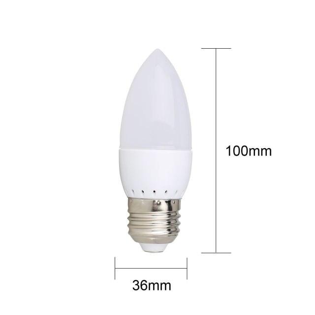 10Pcs LED Bulb 3W Candle Light E14 E27 E12 B22 B15 85-265V Chandlier Lamp Ampoule Bombillas Replace 20W Halogen Lamps - Encouraging The Truth Organization