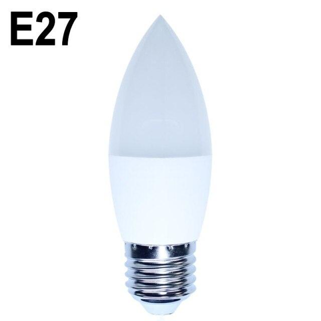 10Pcs Led Candle Bulb E14 5W 7W 9W AC220V Save Energy spotlight Warm/cool white chandlier crystal Lamp Ampoule Bombillas Home - Encouraging The Truth Organization
