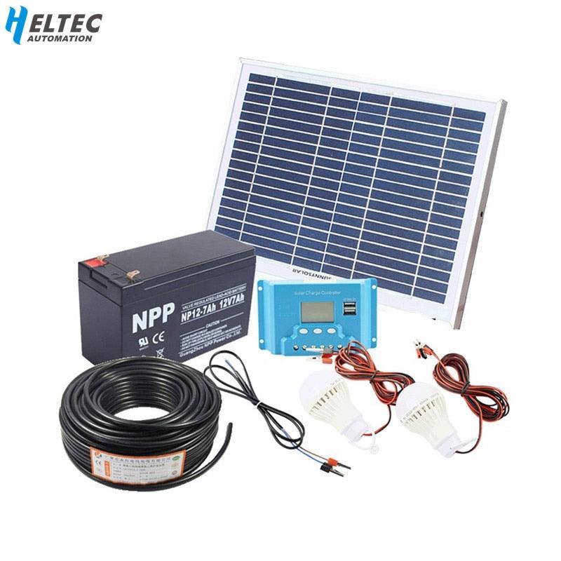 10W home Solar System 18V solar panel with solar controller cable DIY kit - Encouraging The Truth Organization
