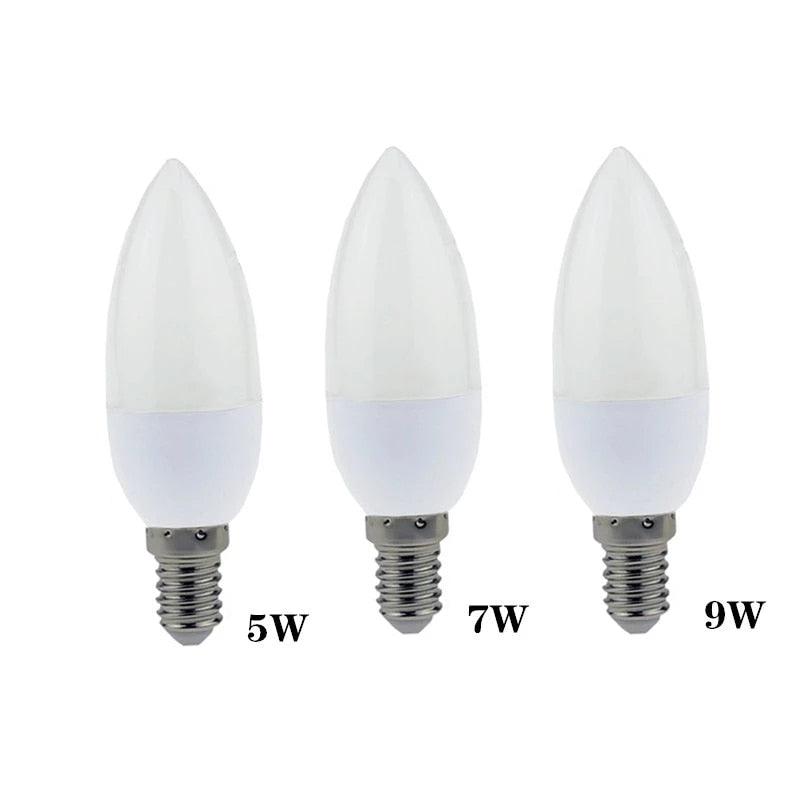 10X Led Candle Bulb E14 5W 7W 9W AC220V Save Energy spotlight Warm/cool white chandlier crystal Lamp Ampoule Bombillas Home - Encouraging The Truth Organization