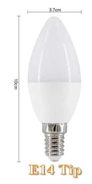 10X Led Candle Bulb E14 E27 7W 9W 220V Save Energy spotlight Warm/cool white chandlier crystal Lamp Ampoule Bombillas Home light - Encouraging The Truth Organization