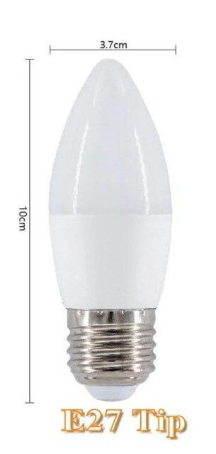 10X Led Candle Bulb E14 E27 7W 9W 220V Save Energy spotlight Warm/cool white chandlier crystal Lamp Ampoule Bombillas Home light - Encouraging The Truth Organization