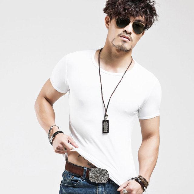 2022 Brand New Men T Shirt Tops V neck Short Sleeve Tees Men's Fashion Fitness Hot T-shirt For Male Free Shipping Size 5XL - Encouraging The Truth Organization