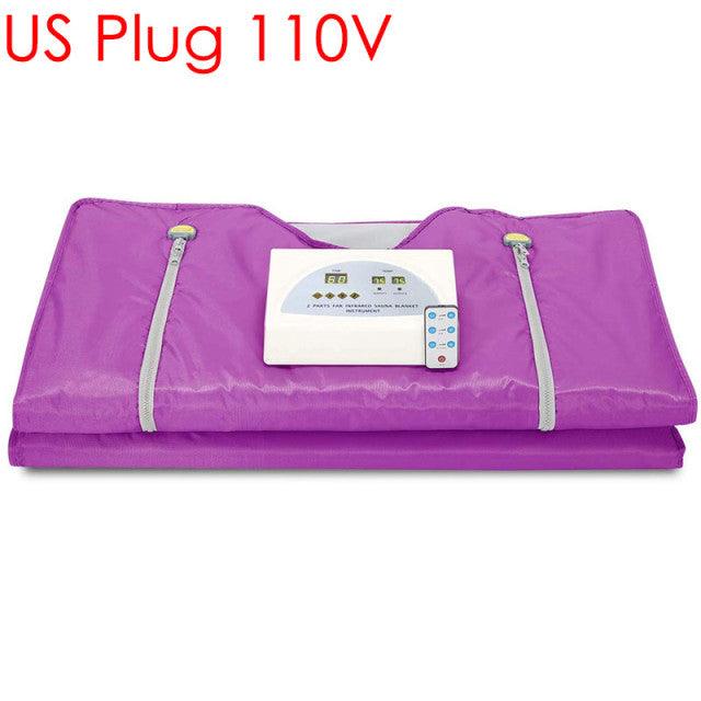 220V Fat Burning Sauna Blanket Slimming For Weighted Loss Spa Detox Infrared Romote Control Heating Blanket For Home Body Shaper - Encouraging The Truth Organization