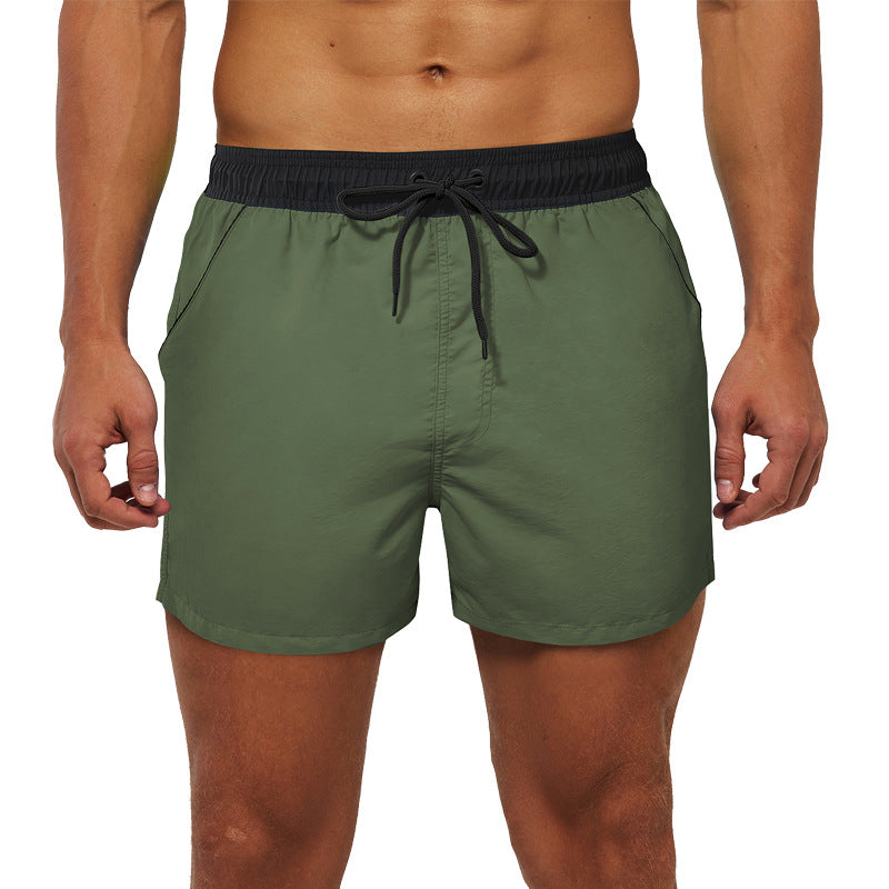Men Swimwear Shorts Male Swimming Trunks Swimsuits Man Surf Beach Swim Sports Pants Board Mesh New Summer Men's Clothing Beach Swimming Casual with Adjustable Elastic Cord