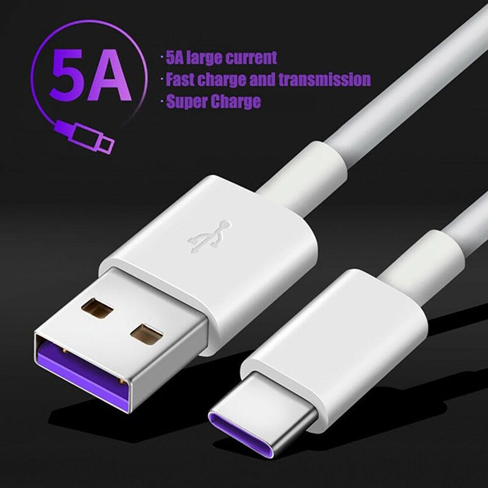 5A USB Type C Cable For Samsung S20 S9 S8 Xiaomi Huawei P30 Pro Fast Charge Mobile Phone Charging Wire White Cable USB Charging - Encouraging The Truth Organization