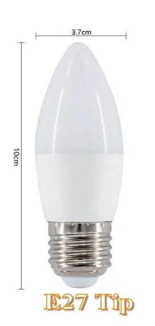 6pcs /lot LED Candle E14 AC220V 9W Save Energy spotlight Warm / cool white chandlier crystal Lamp Ampoule Bombillas Home Light - Encouraging The Truth Organization