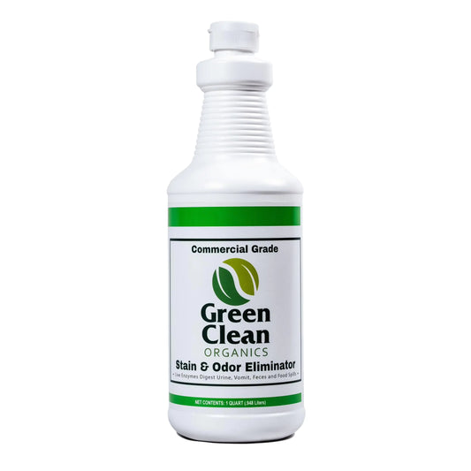 Green Clean Organics Stain & Odor Eliminator For Strong Odor - Enzyme Cleaner and Urine Remover - Multi Purpose - Laundry Deodorizer and Spotter- Organic Waste Remover for All Surface