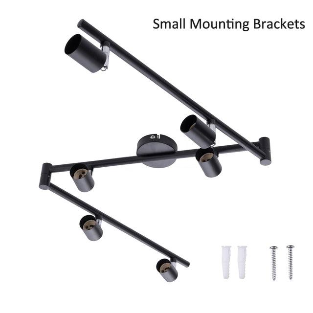 AIBOO 4 / 6 Heads Black/Silver LED Chandeliers Light Morden Industrial Sytle GU10 Base For Bedroom Living Room - Encouraging The Truth Organization