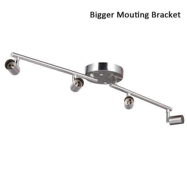 AIBOO 4 / 6 Heads Black/Silver LED Chandeliers Light Morden Industrial Sytle GU10 Base For Bedroom Living Room - Encouraging The Truth Organization