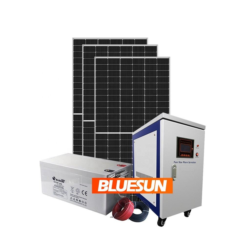 Bluesun 30kw 50kw 100kw off grid hybrid solar panel solar storage system solution - Encouraging The Truth Organization