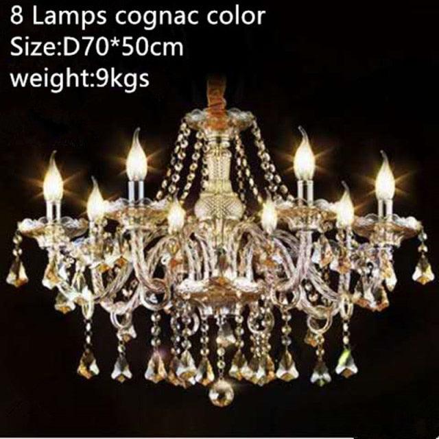 Crystal Chandlier Crystal Bedroom Lamp Crystal Living Room Lamp Crystal Dining Room Light Cognac Crystal Pendant Chandelier - Encouraging The Truth Organization