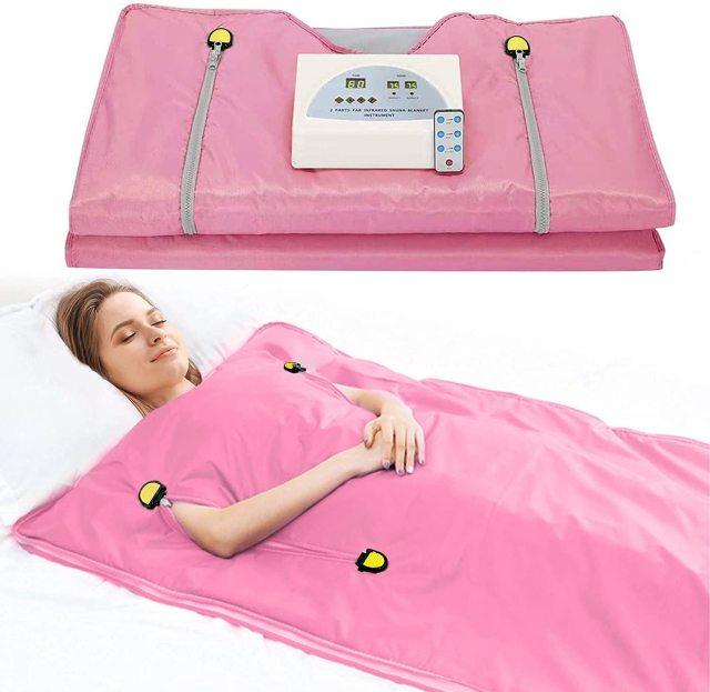 Far Infrared Sauna Blanket 2 Zone Weight Loss Weighted FIR Sauna Blanket For Body Shape Slimming Fitness For Women 110/220V - Encouraging The Truth Organization