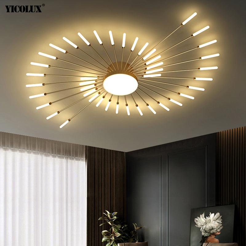 Firework Shaped New Modern LED Chandeliers Lights For Dining Living Room Bedroom Apartment Villa Home Decoration Indoor Lighting - Encouraging The Truth Organization