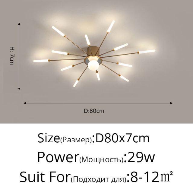 Firework Shaped New Modern LED Chandeliers Lights For Dining Living Room Bedroom Apartment Villa Home Decoration Indoor Lighting - Encouraging The Truth Organization