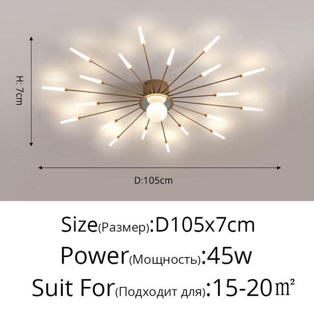 Firework Shaped New Modern LED Chandeliers Lights For Dining Living Room Bedroom Apartment Villa Home Decoration Indoor Lighting - Encouraging The Truth Organization