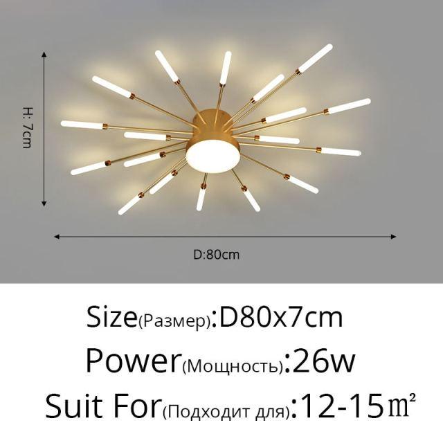 Firework Shaped New Modern LED Chandeliers Lights For Dining Living Room Bedroom Apartment Villa Home Decoration Indoor Lighting - Encouraging The Truth Organization