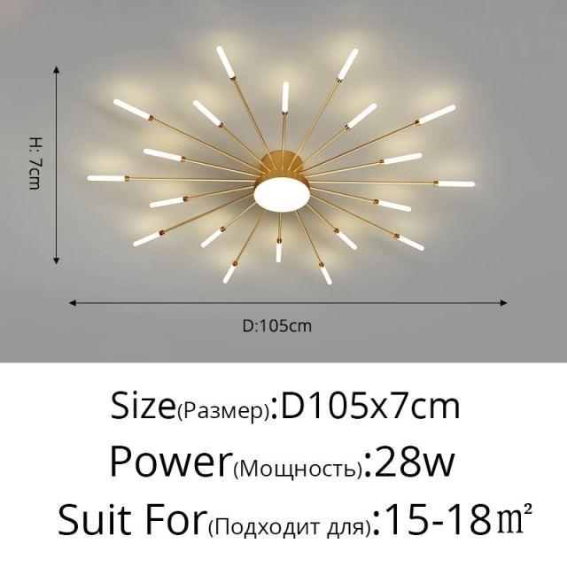 Firework Shaped New Modern LED Chandeliers Lights For Dining Living Room Bedroom Apartment Villa Home Decoration Indoor Lighting - Encouraging The Truth Organization