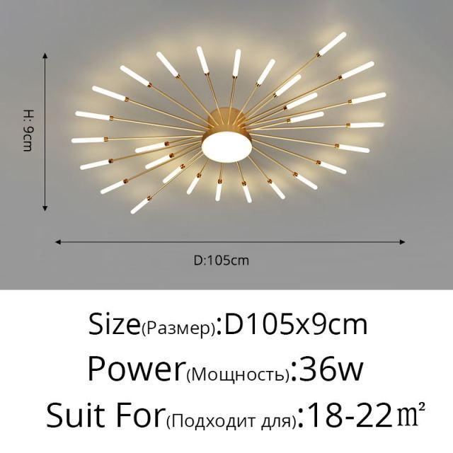 Firework Shaped New Modern LED Chandeliers Lights For Dining Living Room Bedroom Apartment Villa Home Decoration Indoor Lighting - Encouraging The Truth Organization