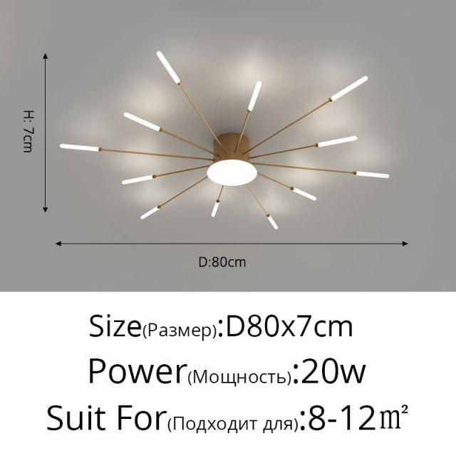 Firework Shaped New Modern LED Chandeliers Lights For Dining Living Room Bedroom Apartment Villa Home Decoration Indoor Lighting - Encouraging The Truth Organization