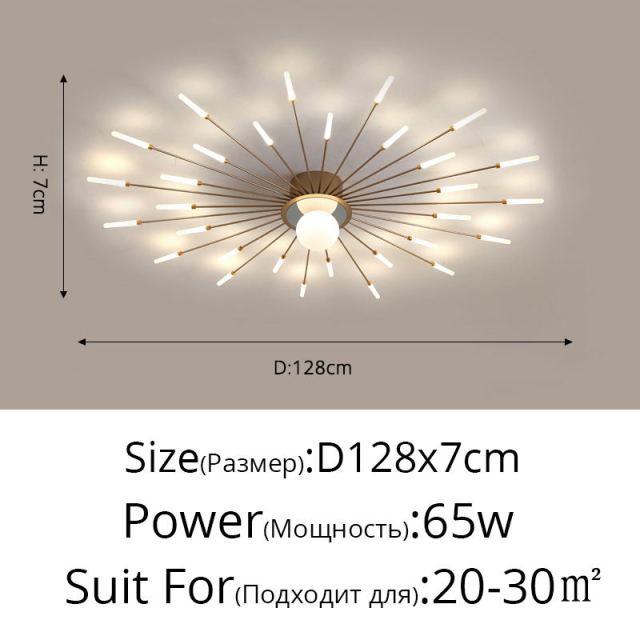 Firework Shaped New Modern LED Chandeliers Lights For Dining Living Room Bedroom Apartment Villa Home Decoration Indoor Lighting - Encouraging The Truth Organization