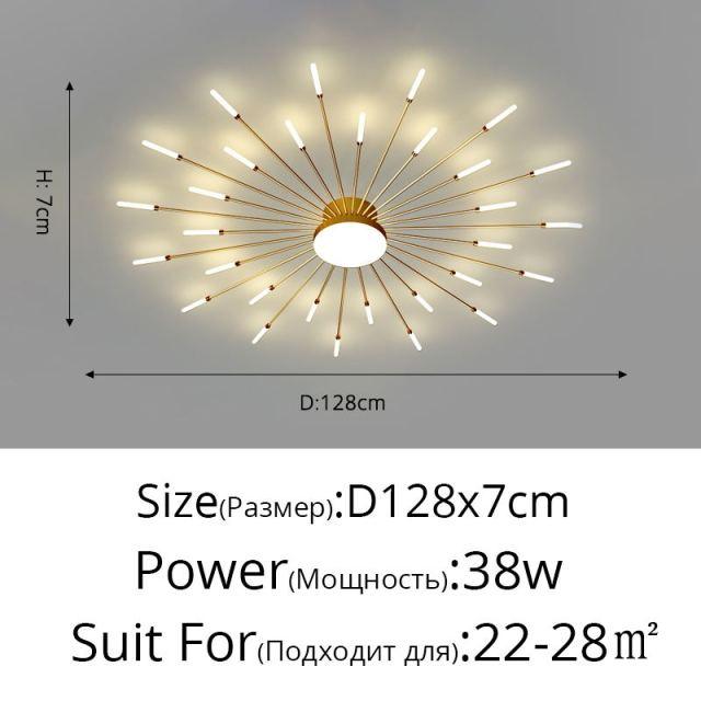 Firework Shaped New Modern LED Chandeliers Lights For Dining Living Room Bedroom Apartment Villa Home Decoration Indoor Lighting - Encouraging The Truth Organization