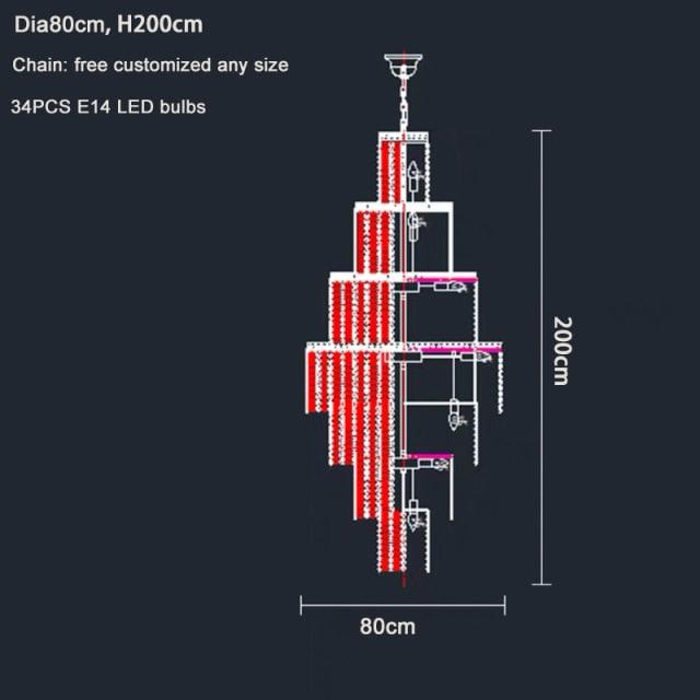 Luxury modern crystal chandelier for staircase large living room cristal lamp gold home decor hanging light villa loft lustres - Encouraging The Truth Organization