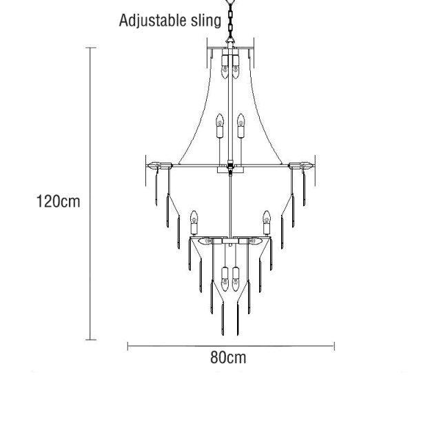 Luxury modern crystal chandelier for staircase large loft hanging light fixture gold home decor cristal lamp living room lustre - Encouraging The Truth Organization