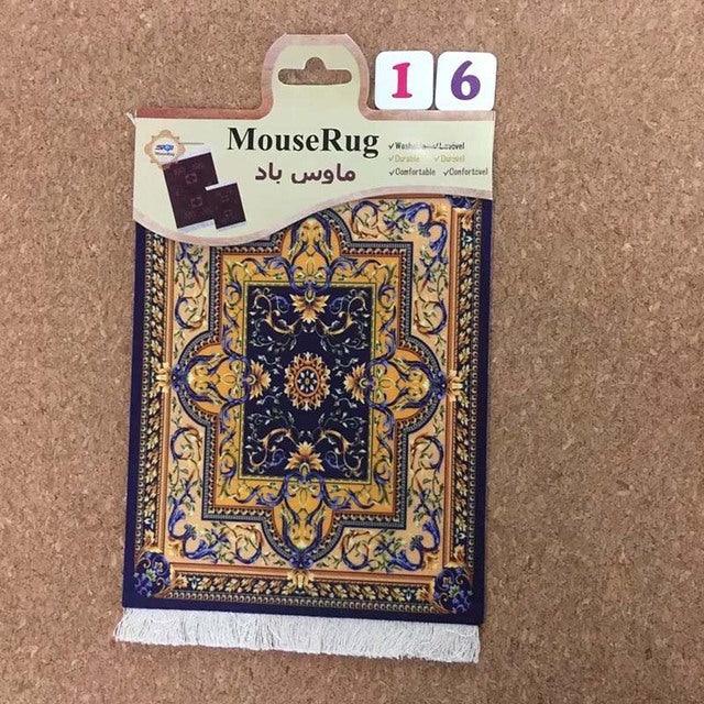 Mairuige Persian Mini Woven Rug Mat Mousepad Retro Style Carpet Pattern Cup Mouse Pad with Fring Home Office Table Decor Craft - Encouraging The Truth Organization
