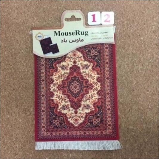 Mairuige Persian Mini Woven Rug Mat Mousepad Retro Style Carpet Pattern Cup Mouse Pad with Fring Home Office Table Decor Craft - Encouraging The Truth Organization