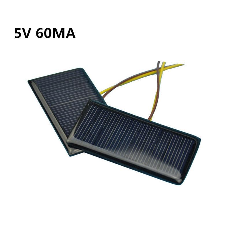 Mini 1 PC Solar Panels 5V 60MA 0.3W Power Charging Solar DIY Rechargeable Batteries - Encouraging The Truth Organization