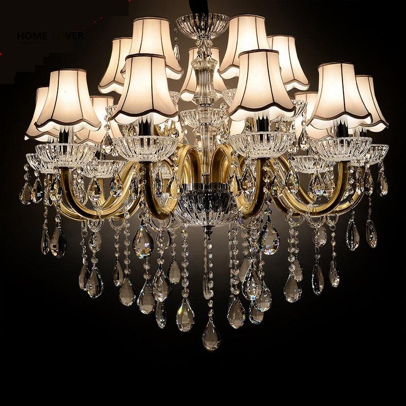 Modern Crystal Chandeliers Home Lighting lustres de cristal Decoration Luxury Candle Chandelier Pendants Living Room Indoor Lamp - Encouraging The Truth Organization