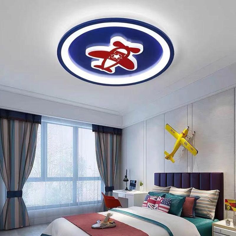 Modern LED Airplane Ceiling Light with Remote Dimmable Aircraft Chandlier Lighting for Kids Boys girl Bedroom Children Room lamp - Encouraging The Truth Organization