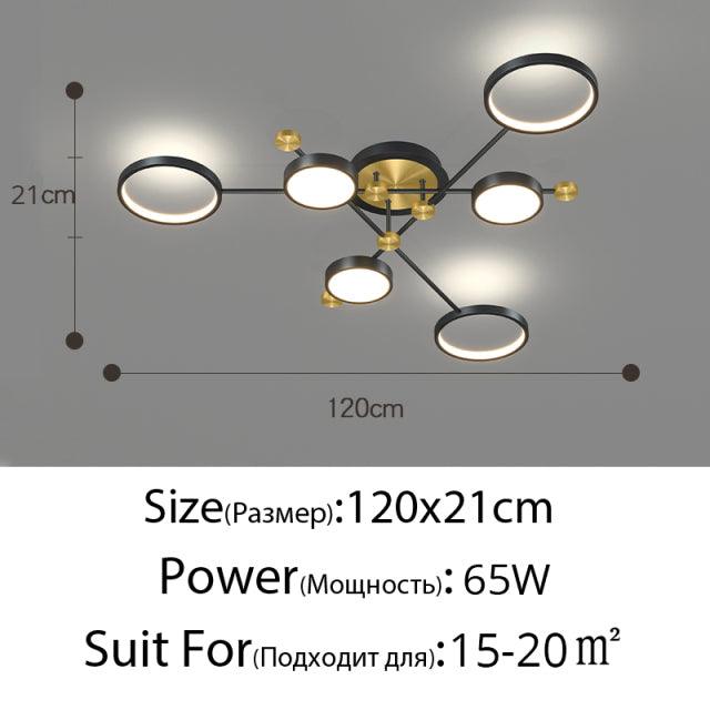 Modern LED Chandelier Lighting For Living Room Bedroom New Lamp Gold Frame Aluminum Dropshipping Indoor Fixture Light Lustres - Encouraging The Truth Organization