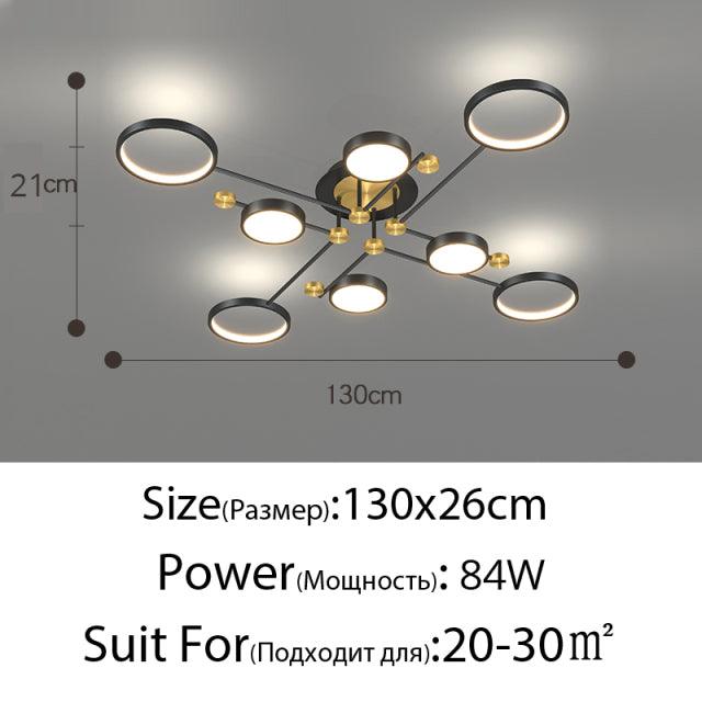Modern LED Chandelier Lighting For Living Room Bedroom New Lamp Gold Frame Aluminum Dropshipping Indoor Fixture Light Lustres - Encouraging The Truth Organization