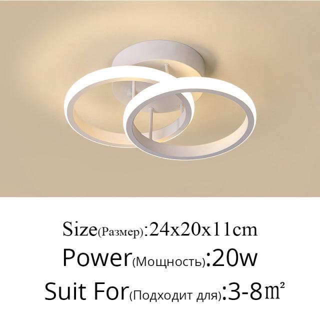 Modern LED Chandeliers Lamps For Living Room Bedroom Corridor Indoor Ring Lighting Lights Ceiling Mount Luminaire Lustre Modern - Encouraging The Truth Organization