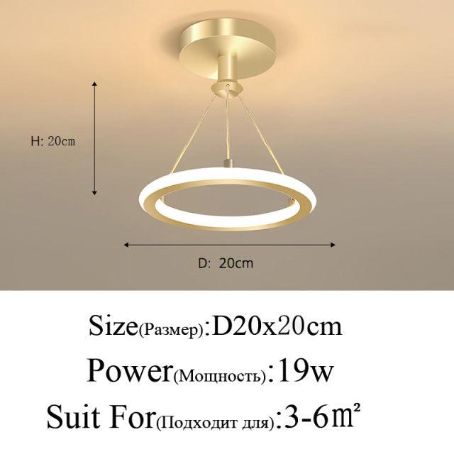 Modern LED Chandeliers Lamps For Living Room Bedroom Corridor Indoor Ring Lighting Lights Ceiling Mount Luminaire Lustre Modern - Encouraging The Truth Organization