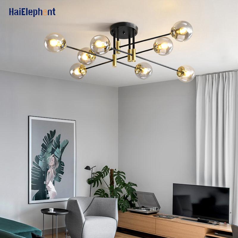 Modern Nordic E27 Black Gold LED Chandelier Lighting For Bedroom Living Room Dining Room Study Home Lamps Indoor Light Fixtures - Encouraging The Truth Organization