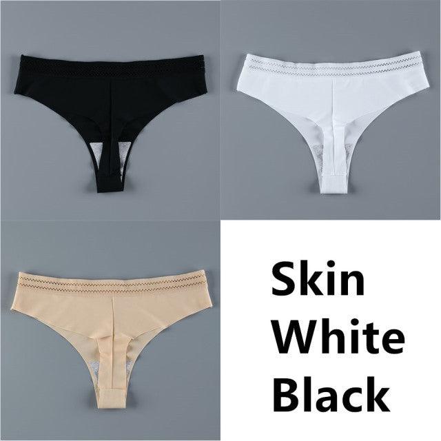 Panties For Women Seamless Panty Set Solid Invisible Underwear Sexy Low Waist Briefs Women's Underpants Lingerie Dropship 3 Pcs - Encouraging The Truth Organization