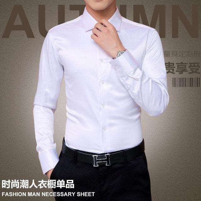 Plus Size 5XL 2022 New Men's Luxury Shirts Wedding Dress Long Sleeve Shirt Silk Tuxedo Shirt Men Mercerized Cotton Shirt - Encouraging The Truth Organization