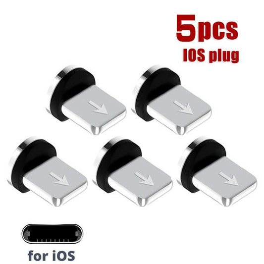 USLION 5 Pcs 360 Rotation Magnetic Tips For Mobile Phone Replacement Parts Easy Operate Durable Converter Charging Cable Adapter - Encouraging The Truth Organization