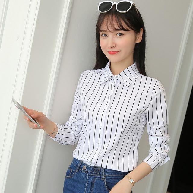 Women Tops And Blouses Office Lady Blouse Slim Shirts Women Blouses Plus Size Tops Casual Shirt Female Blusas - Encouraging The Truth Organization