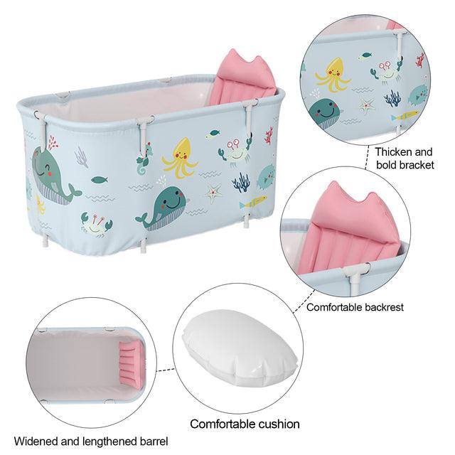 120 X 55 X 50 cm Bathtub Set Portable Folding Tub Bucket Kit For Adult Family PVC Beauty Spa Bathtub Baby Bath Tub Bath Bucket - Encouraging The Truth Organization