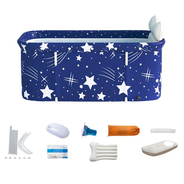 120 X 55 X 50 cm Bathtub Set Portable Folding Tub Bucket Kit For Adult Family PVC Beauty Spa Bathtub Baby Bath Tub Bath Bucket - Encouraging The Truth Organization