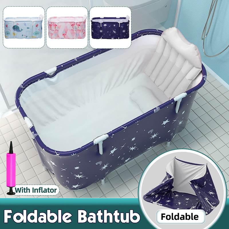 120cm Thicken Bathtub Adult Children Large Bath Tub Barrel Sweat Steaming Portable Home Sauna Insulation Folding Bath Bucket - Encouraging The Truth Organization