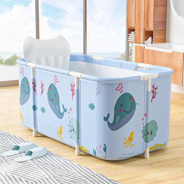 120cm Thicken Bathtub Adult Children Large Bath Tub Barrel Sweat Steaming Portable Home Sauna Insulation Folding Bath Bucket - Encouraging The Truth Organization