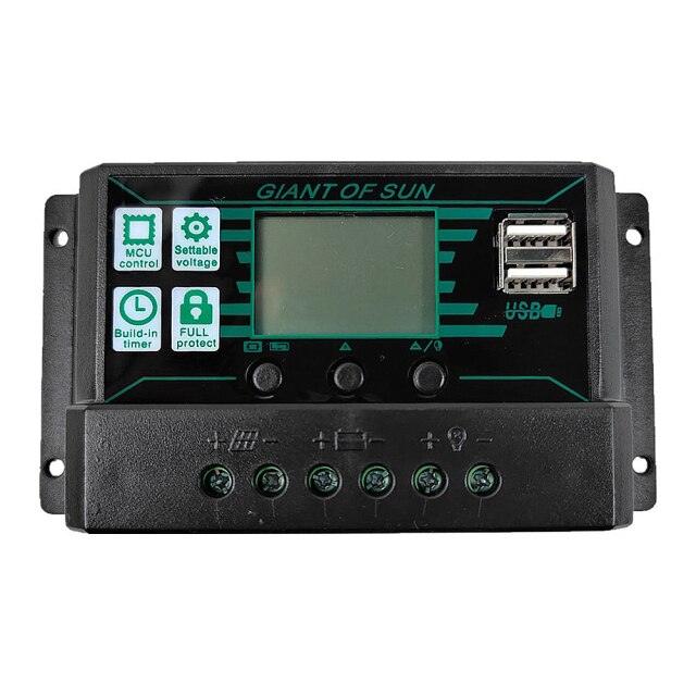 12V/24V MPPT/PWM 2-in-1 Solar Charge Controller Solar Panel Battery Intelligent Regulator With Dual USB Port And LCD Display - Encouraging The Truth Organization