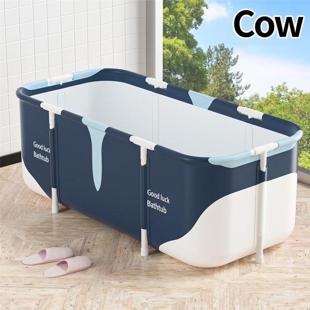 135cm Portable Folding Bathtub Large Plastic Bath Bucket Insulation Bathing Bath Barrel for an Adult or a Children Swimming Pool Bathtub - Encouraging The Truth Organization