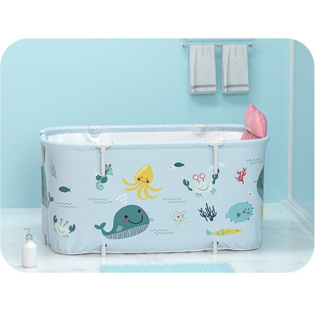 140cm Portable Folding Bathtub Adult Children Swimming Pool Large Plastic Bathtub Bath Bucket Insulation Bathing Bath Tub - Encouraging The Truth Organization