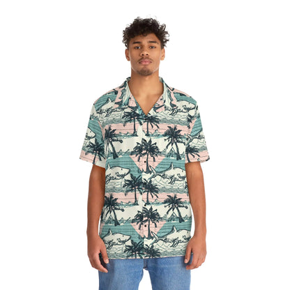 Men's Vintage Tropical Hawaiian Shirt - Classic Island Print Collection